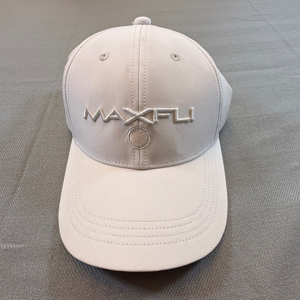Maxfli Mens Golf Hat White Adjustable Performance Baseball Cap MAXGA2307 NWT